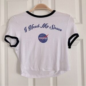 I Need My Space NASA Baby Tee Fitted Graphic T-Shirt